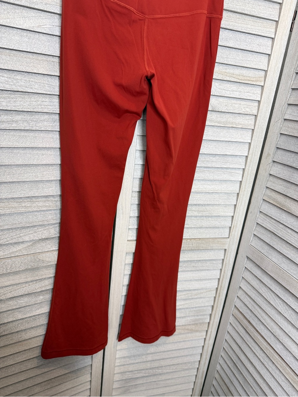 Lululemon Groove Super High Rise Flared Pant Nulu Red Rust Women’s Size 8 - Picture 8 of 9